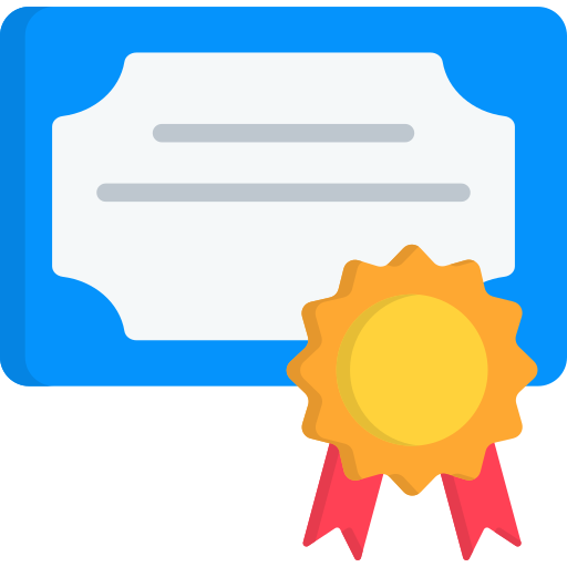 <a href="https://www.flaticon.com/free-icons/certificate" title="certificate icons">Certificate icons created by nangicon - Flaticon</a>